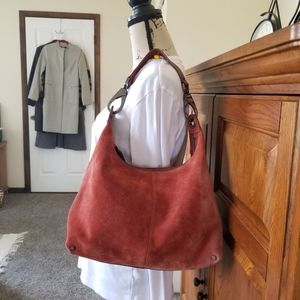 Kenneth Cole New York Suede Shoulder Bag